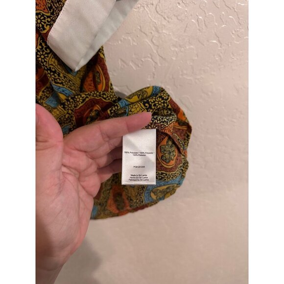 ModCloth Short Sleeved Antique Style Colorful Collared Top - Picture 9 of 10